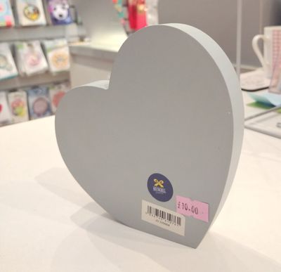 Our Engagement Heart Standing Plaque