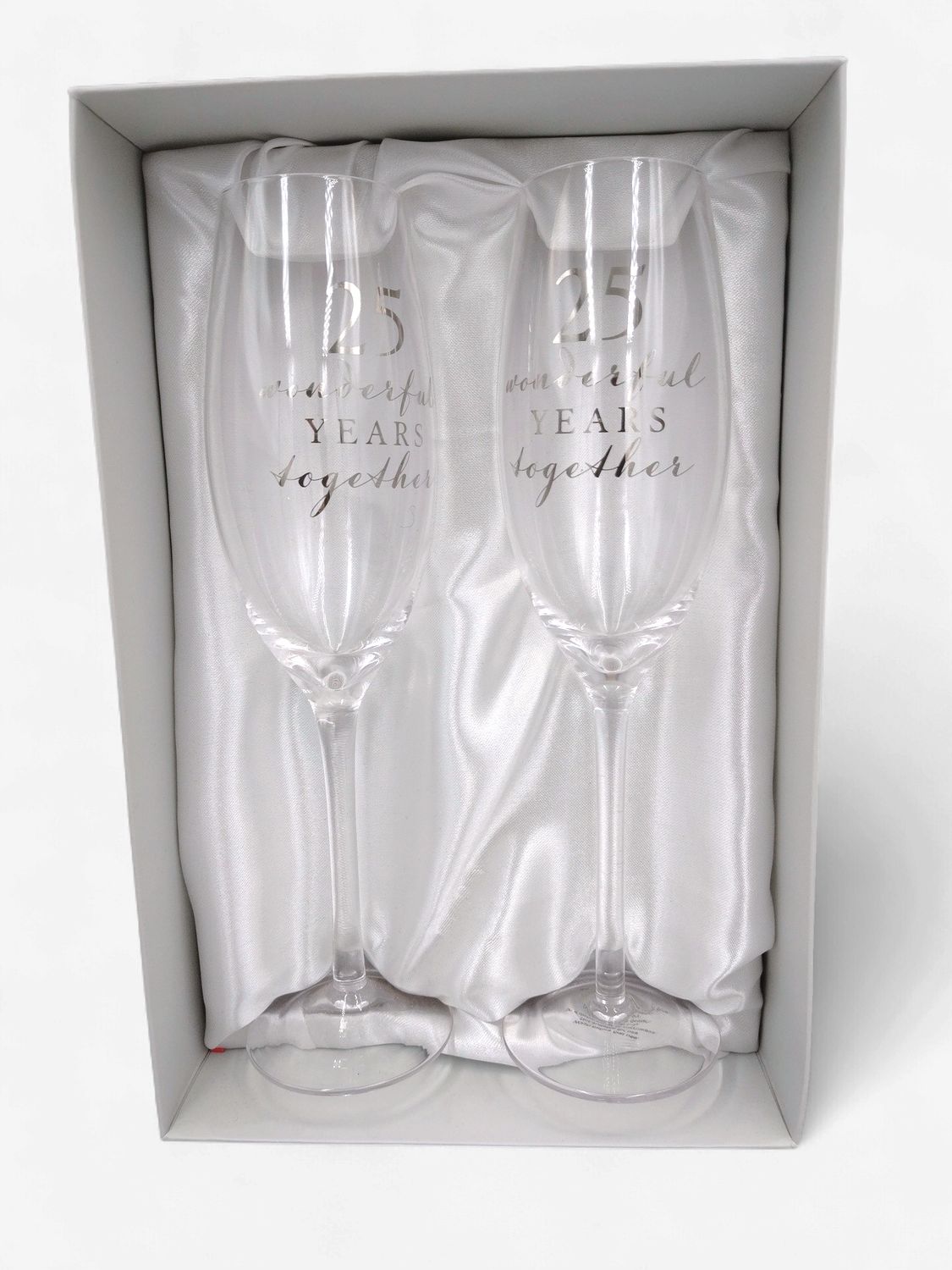 Champagne Flutes - 25th Anniversary