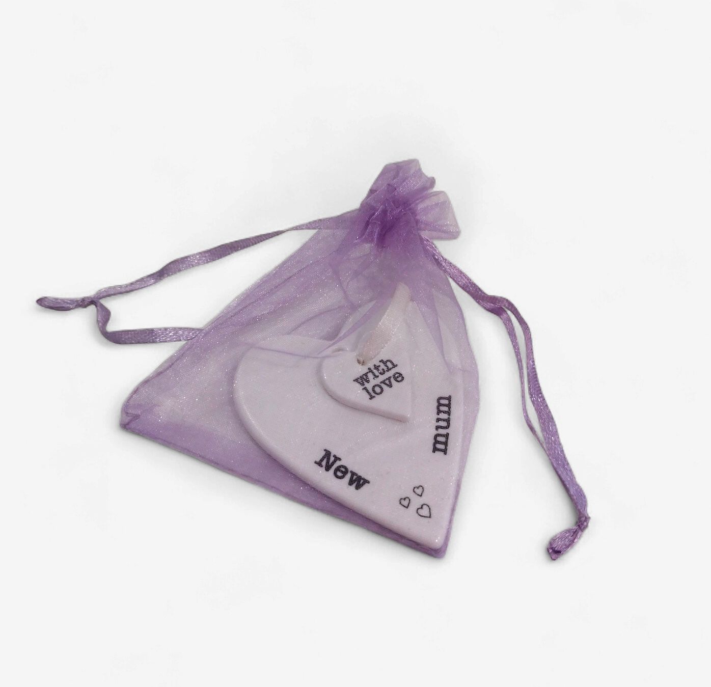 New Mum Ceramic Keepsake Hearts