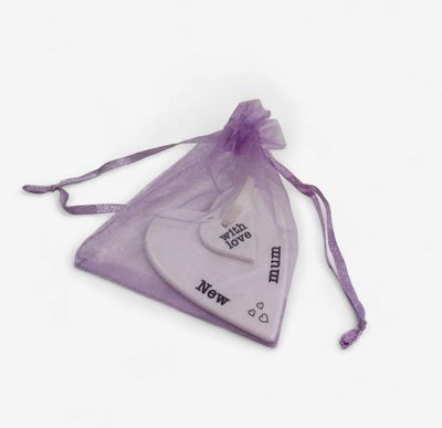 New Mum Ceramic Keepsake Hearts