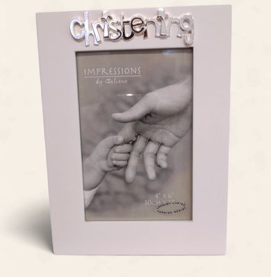 Christening Photo Frame - Impressions 4 x 6