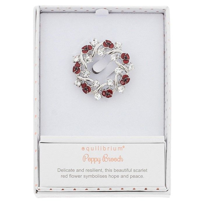 Poppy Ribbons Elegant Brooch
