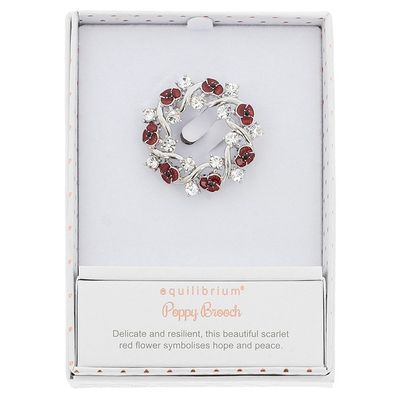 Poppy Ribbons Elegant Brooch