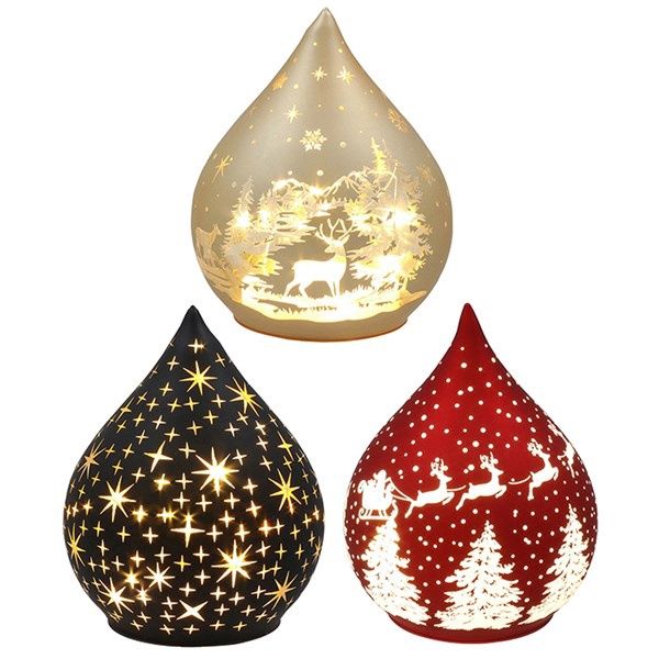 Bright Xmas LED Teardrop Large, Colour: Red Santa