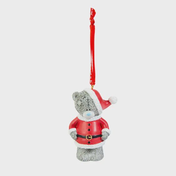 Me to You Tree Decorations with Satin Ribbon, Colour: Tatty Teddy Dressed as Santa