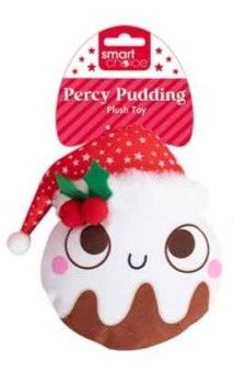 Ruby Robin Squeaky Crinkle Plush Dog Toy, Colour: Percy Pudding