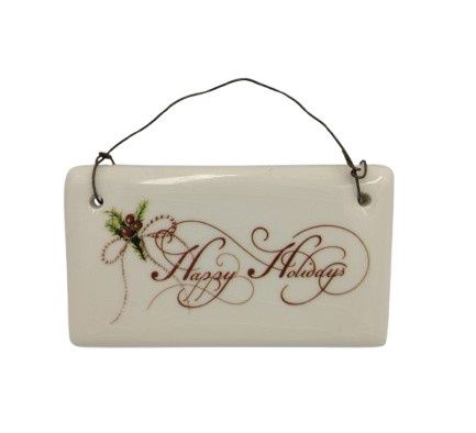 Happy Holidays Plaque