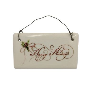 Happy Holidays Plaque