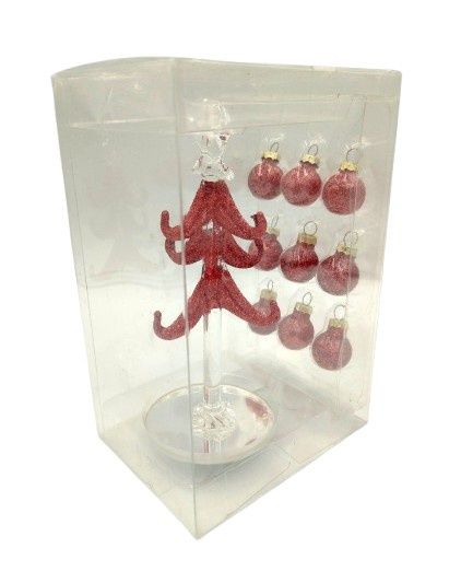 Glitter Glass Christmas Tree