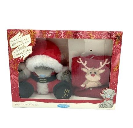 Tatty Ted Santa and Sock Set