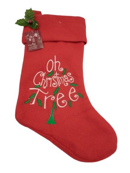 Christmas Stocking with Holly