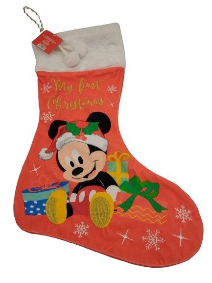 My First Christmas Red Disney Stocking