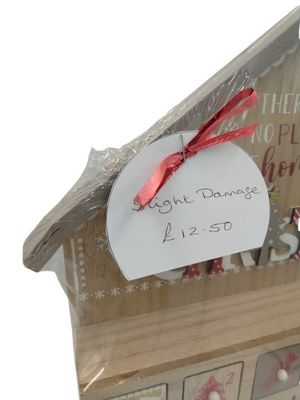 Wooden Christmas Advent Calendar House