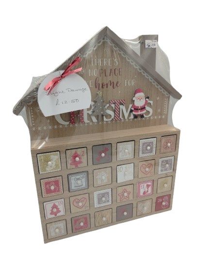 Wooden Christmas Advent Calendar House