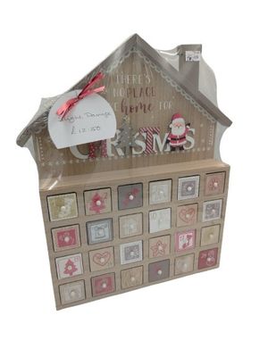 Wooden Christmas Advent Calendar House