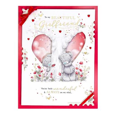 Girlfriend Bears By Tree Trunk