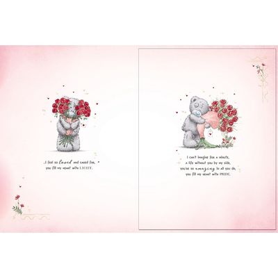 Wife Bears With Bouquet