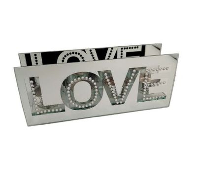 Mirrored Love Tealight Holder