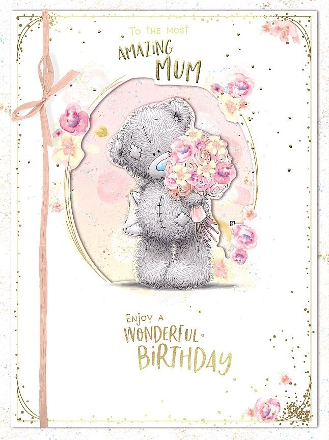 Mum Bear With Bouquet