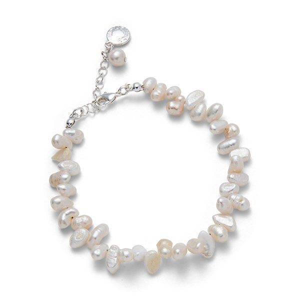 Dainty Silver Plated Freshwater Pearl Bracelet