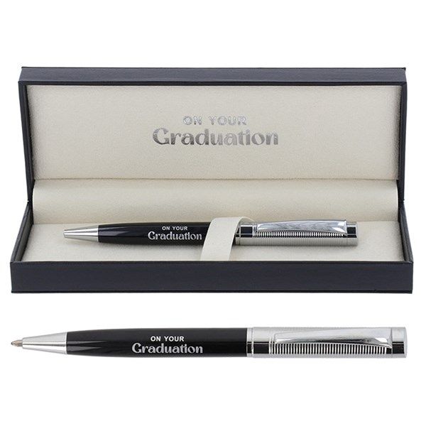 Bridgewater Black &amp; Chrome Graduation Pen