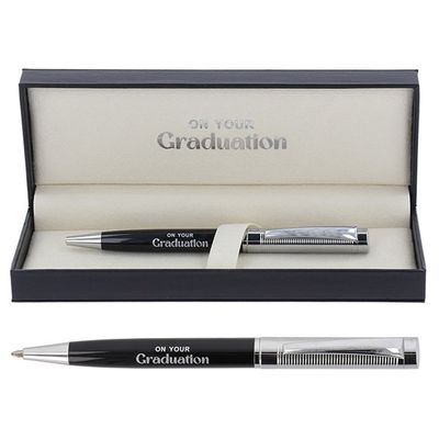 Bridgewater Black &amp; Chrome Graduation Pen
