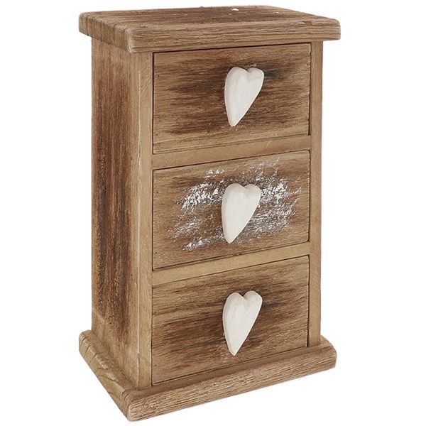 Heart Wood 3 Drawer Chest