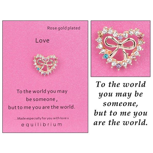 Equilibrium Sentiment Pin Brooch Love