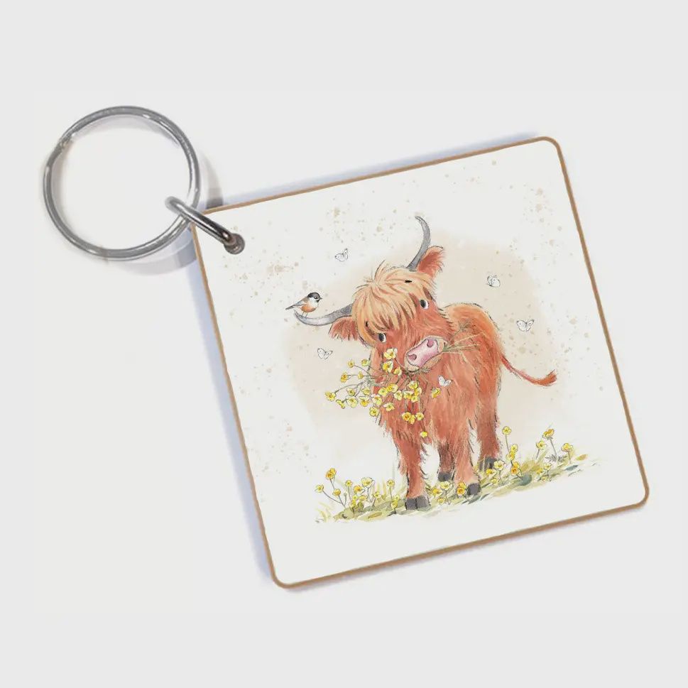 Keyring - Highland Cow
