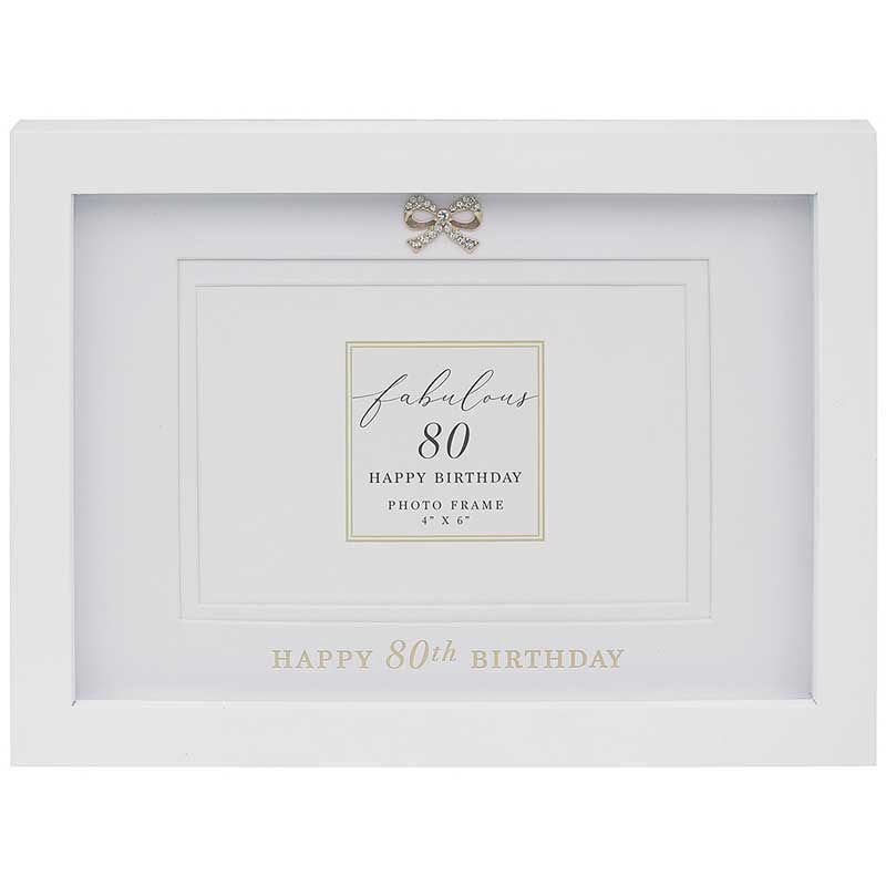 80th Birthday Photo Frame 4x6"