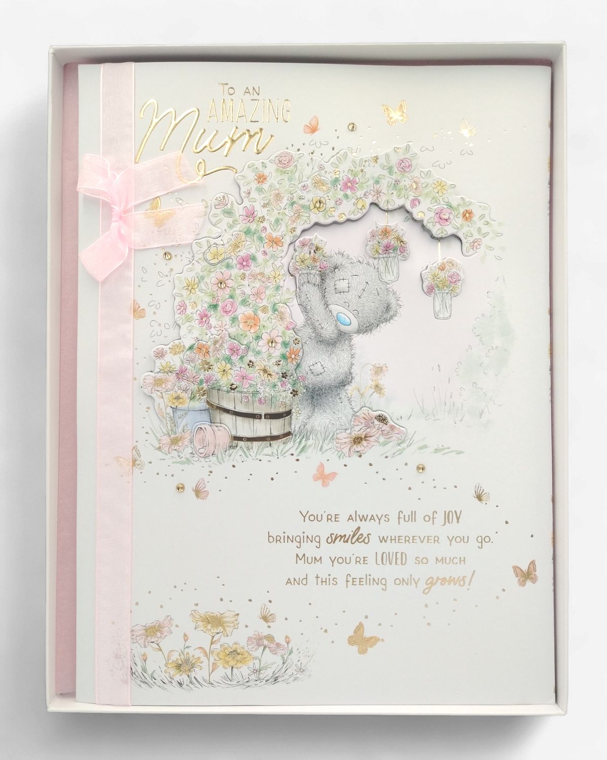 Mother's Day Boxed Card, Bears Hanging Flowers