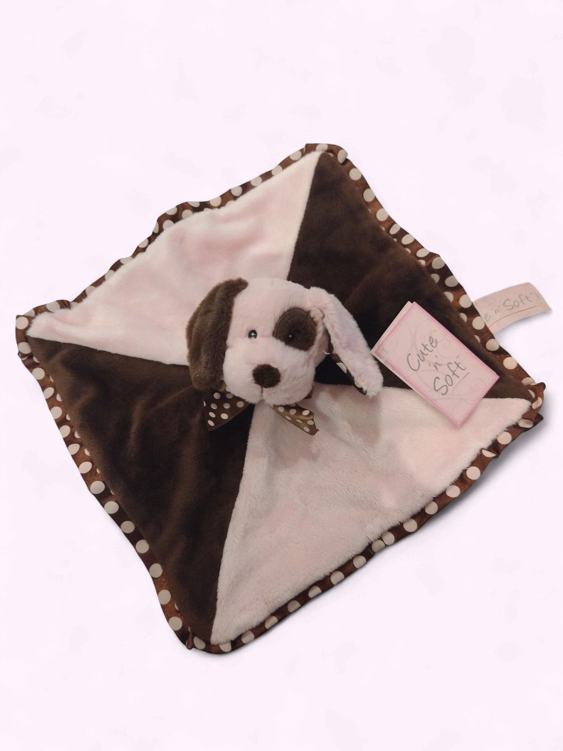 Cute 'n' Soft Comforter/ Rattle (Pink)