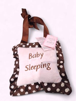 Cute 'n' Soft Baby Sleeping Pillow (Pink/Brown)