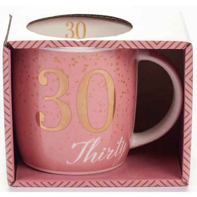 Tiger Feet 30th Pink Mug