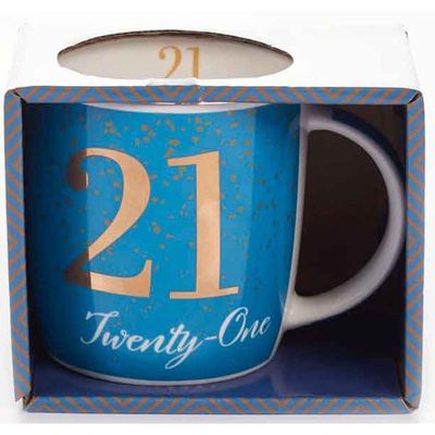 Tiger Feet 21st Blue Mug