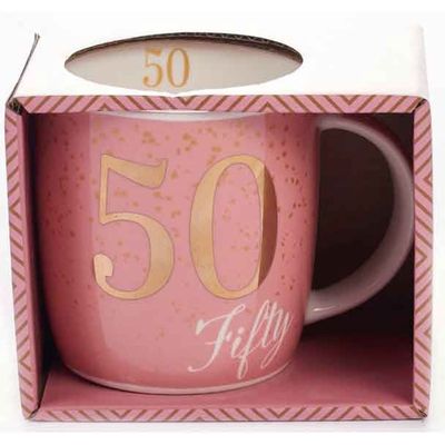 Tiger Feet 50th Pink Mug