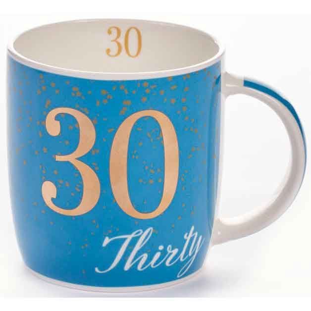Tiger Feet 30th Blue Mug