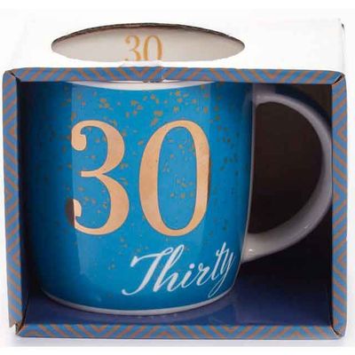 Tiger Feet 30th Blue Mug