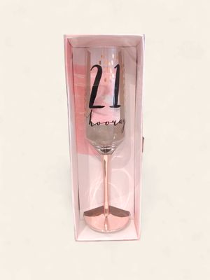 21st Hooray Champagne Flute