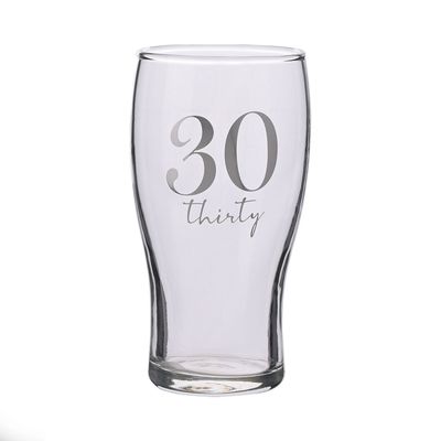 30th Pint Glass