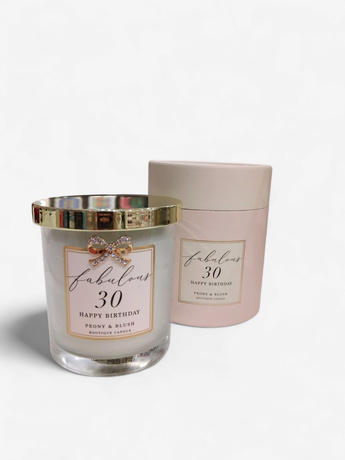 Fabulous 30 Happy Birthday Boutique Candle