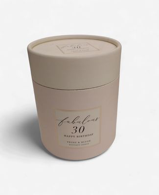Fabulous 30 Happy Birthday Boutique Candle