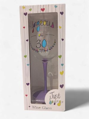 Georgeous at 30 Wine Glass