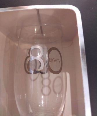 80th Champagne Flute