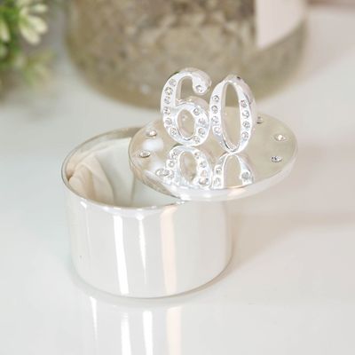 60th Silver Trinket Box