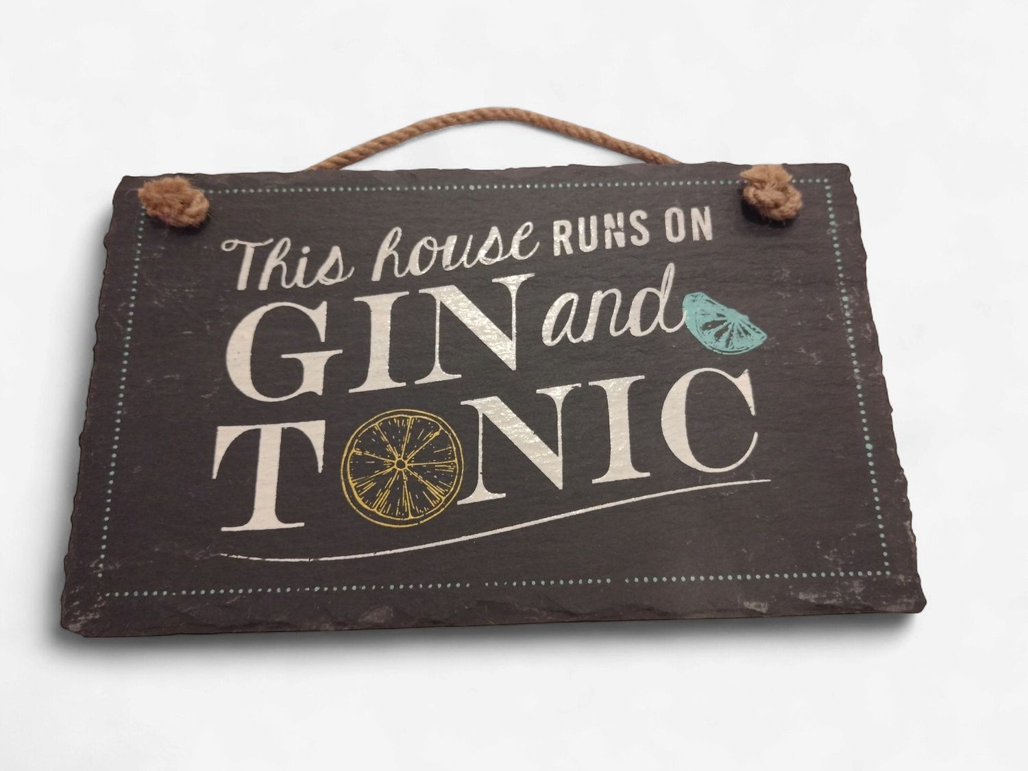 Gin and Tonic Slate Plaque