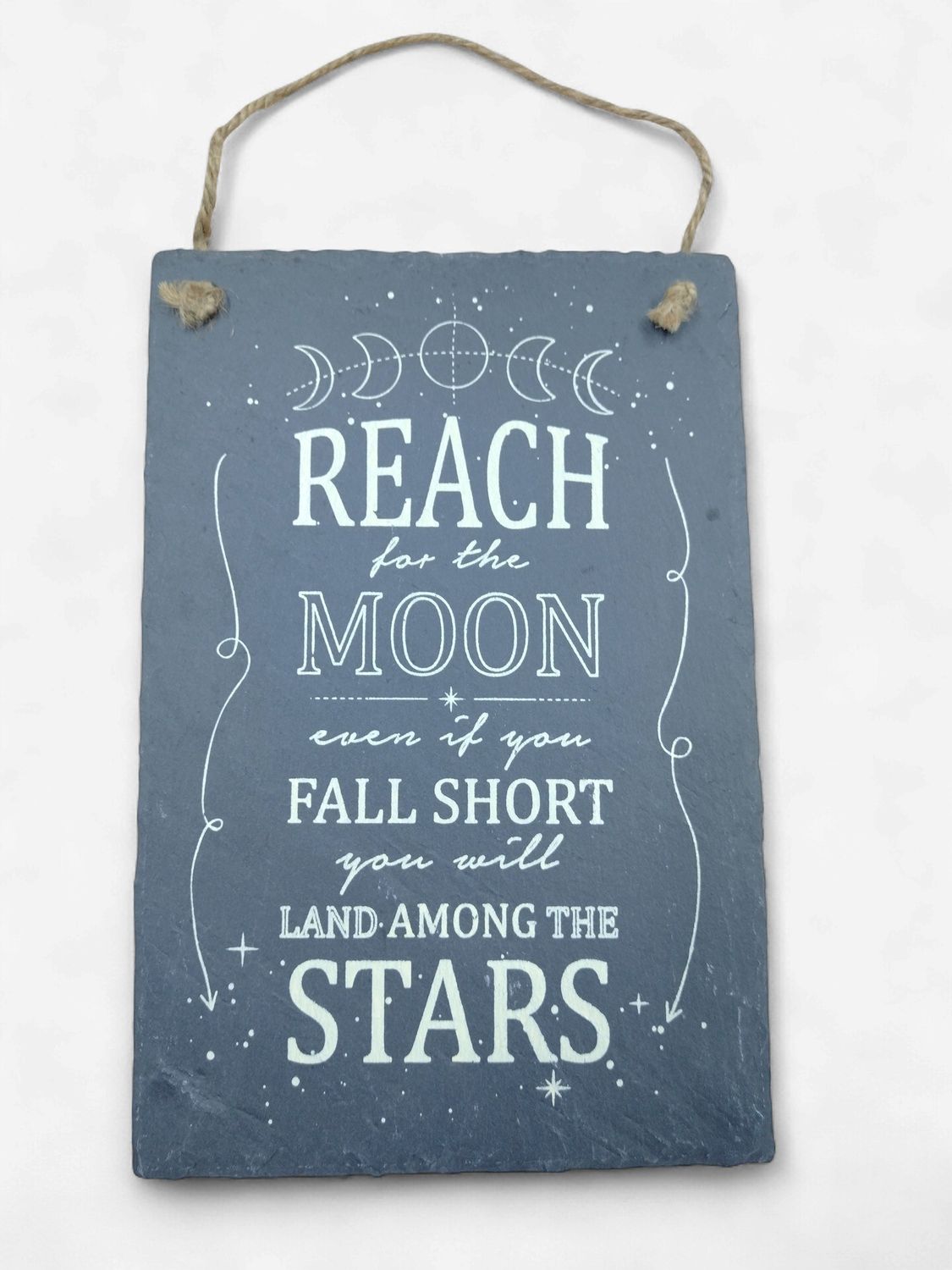 Reach for the Moon Slate Plaque