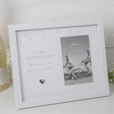 30th Pearl Anniversary Photo Frame, by Amore