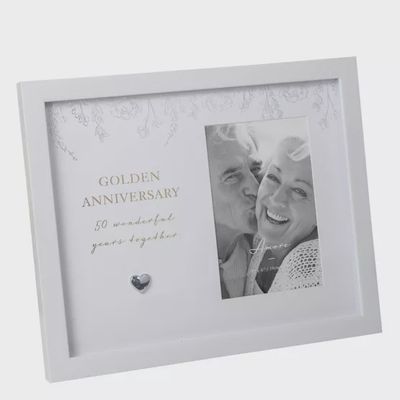 50th Golden Anniversary Photo Frame, by Amore