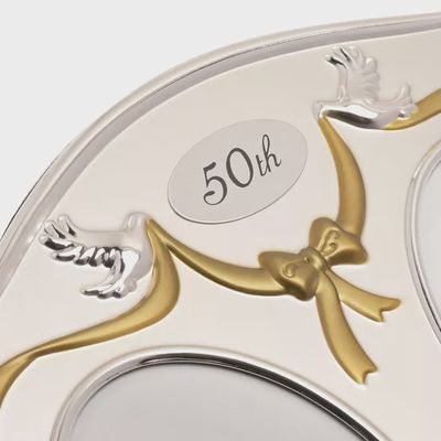 50th Golden Anniversary Double Frame